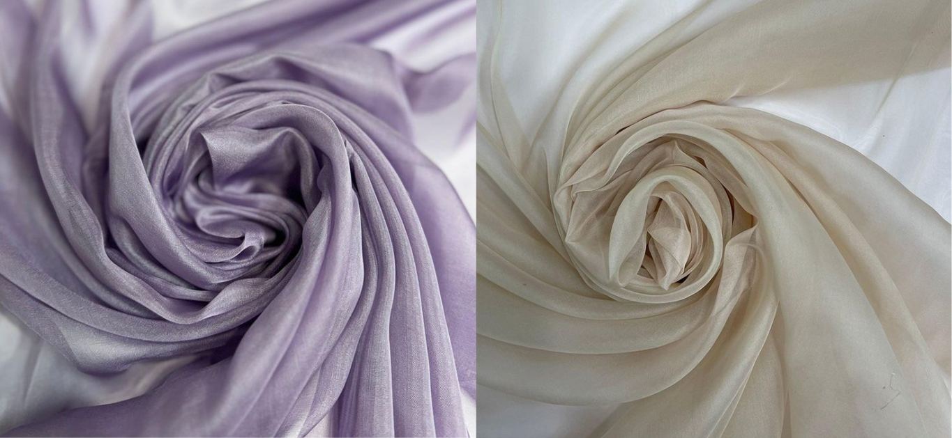 How is silk chiffon different from synthetic chiffon?