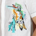 The Art Shirt - Customized Embroidered Pure Linen 60 Lea White Shirt-02