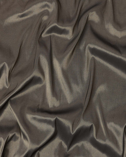 Brown Solid Silk Lame Fabric 110 Cms Width South Korea-D24997