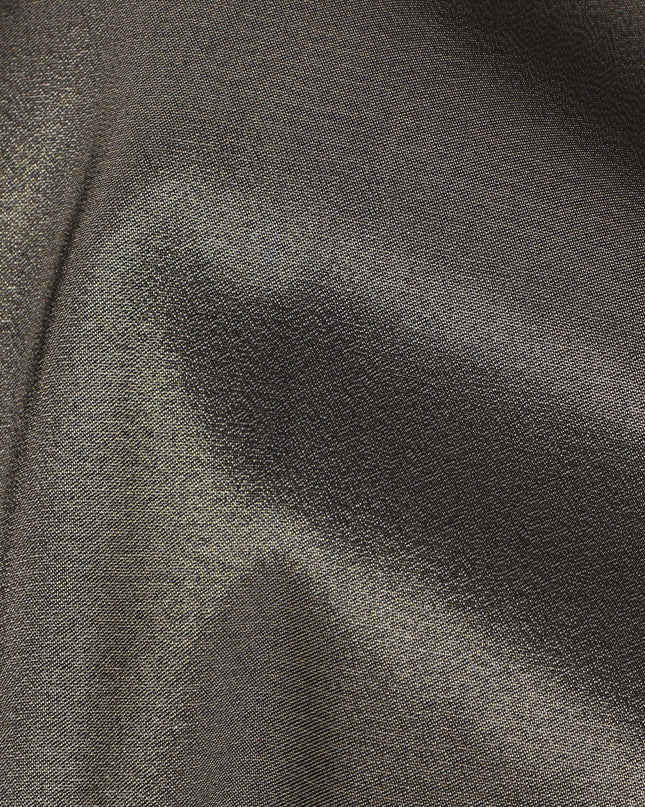 Brown Solid Silk Lame Fabric 110 Cms Width South Korea-D24997