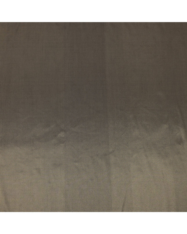 Brown Solid Silk Lame Fabric 110 Cms Width South Korea-D24997