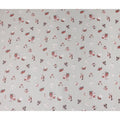 Grey Floral Cotton Voile Fabric 140cm