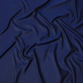 Navy Blue Plain Pure Raw Silk Fabric, 140 Cms Width, Made in India-D25987