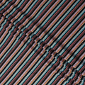 Multicolor Stripe Viscose Crepe Fabric 140cm