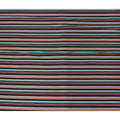 Multicolor Stripe Viscose Crepe Fabric 140cm