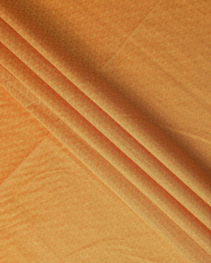 Amber Orange Paisley Brocade Fabric - Regal Fabrics