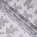 Blush Pink Floral Silk Chiffon 110cm