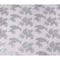 Blush Pink Floral Silk Chiffon 110cm