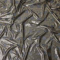 Grey Metallic Silk Chiffon Garbasaar 2 Meter Piece