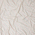 Ivory Dot Embroidered Georgette Fabric 110cm