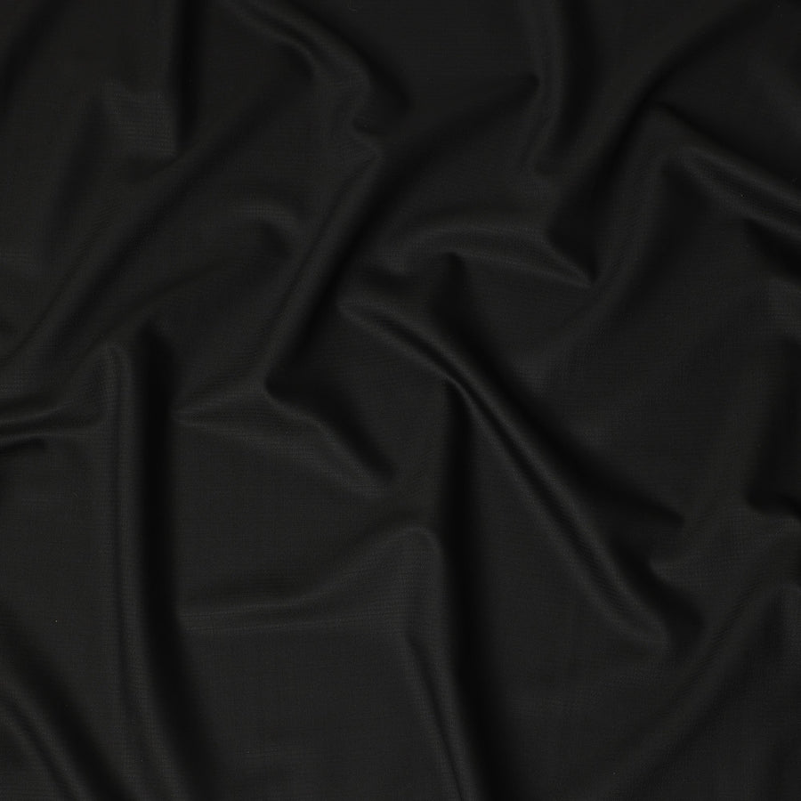 Super 130 Black Italian Wool Suiting Fabric 150cm