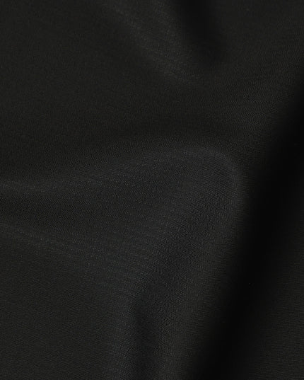 Super 130 Black Italian Wool Suiting Fabric 150cm