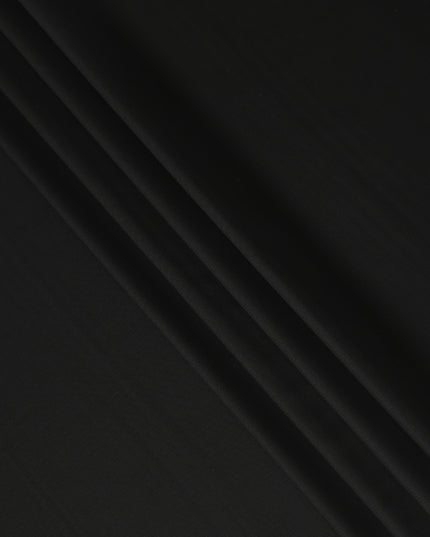 Super 130 Black Italian Wool Suiting Fabric 150cm