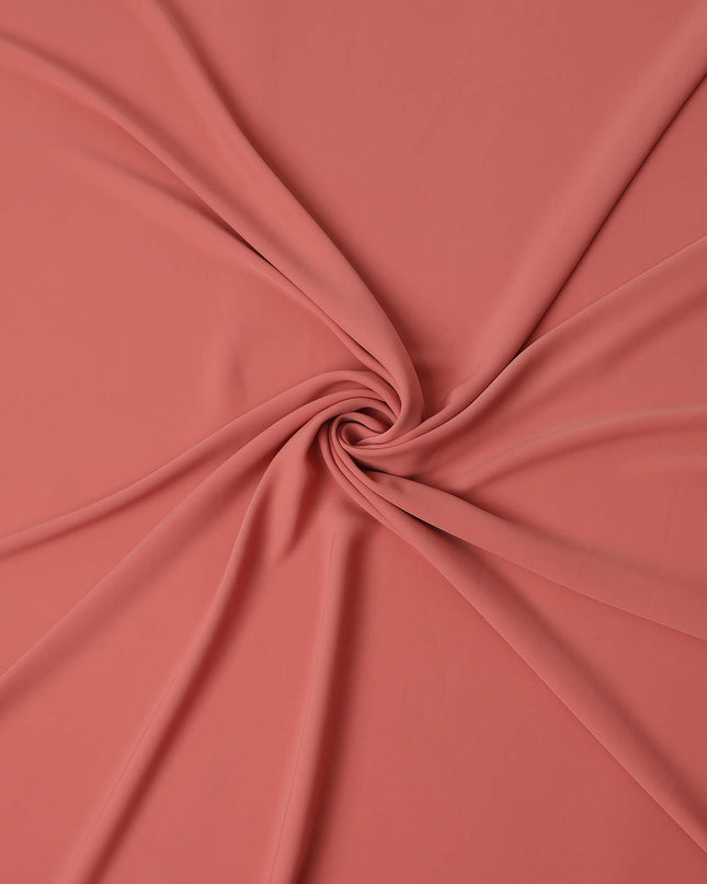 Dusty Rose Pink Stretchable Crepe Fabric 150cm