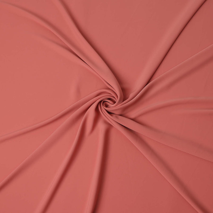 Dusty Rose Pink Stretchable Crepe Fabric 150cm