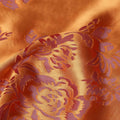 Orange Burnout Silk Velvet Fabric 110cm Korea
