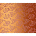Orange Burnout Silk Velvet Fabric 110cm Korea