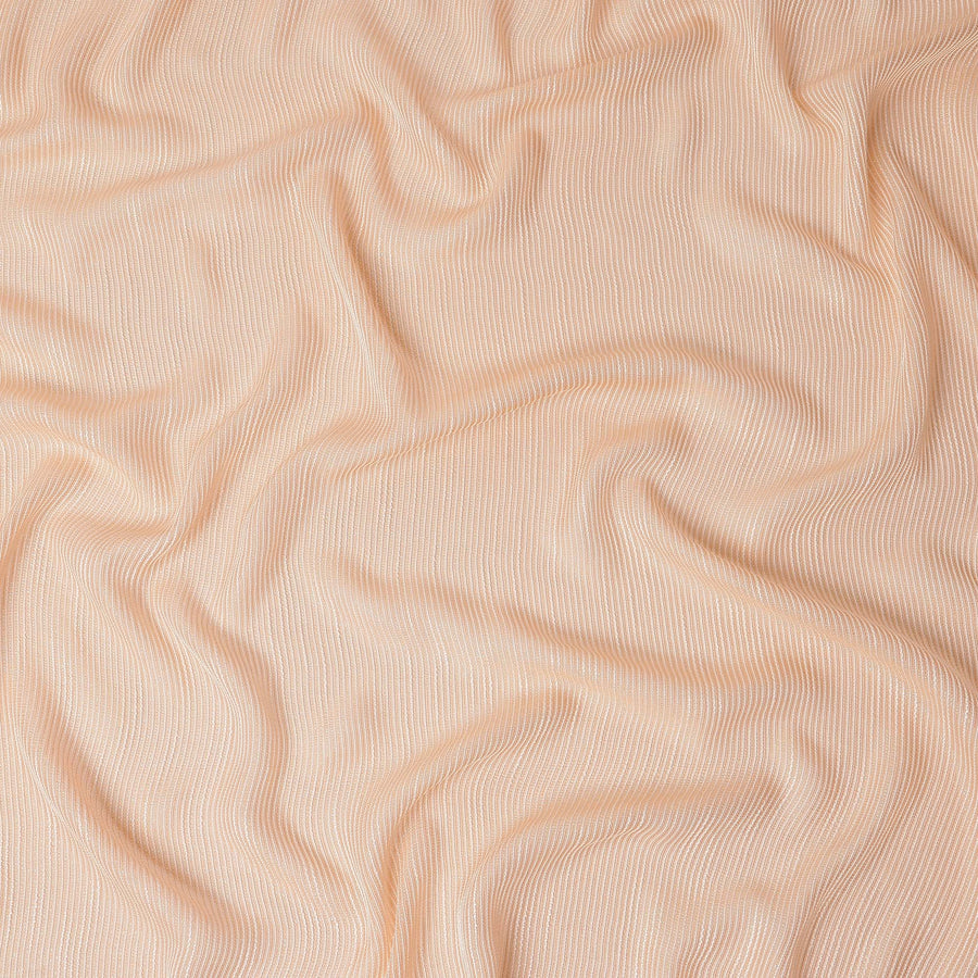 Peach Ivory Stripe Silk Garbasaar 110cm India