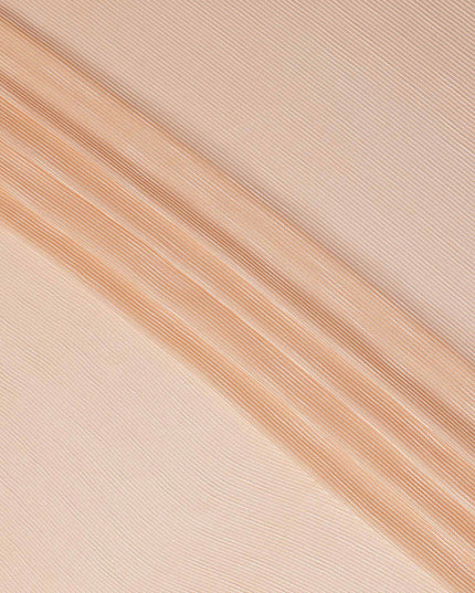 Peach Ivory Stripe Silk Garbasaar 110cm India