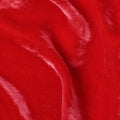 Red Solid Silk Blended Velvet Fabric 140 Cms Width South Korea-D24993