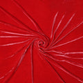 Red Solid Silk Blended Velvet Fabric 140 Cms Width South Korea-D24993