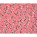 Pink Multicolor Floral Print Pure Silk Crepe Fabric, Width 110 Cms, Made in India-D26086