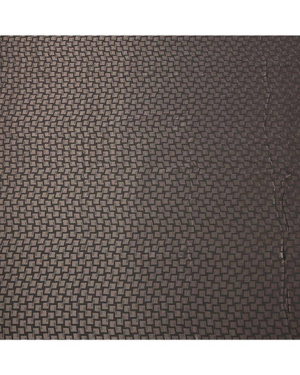 قماش كوبرو مستدام بنمط هندسي بني مصنوع من بيمبيرج عرض 150 سم اليابان - D25008