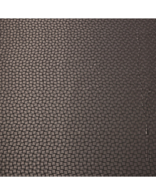 قماش كوبرو مستدام بنمط هندسي بني مصنوع من بيمبيرج عرض 150 سم اليابان - D25008