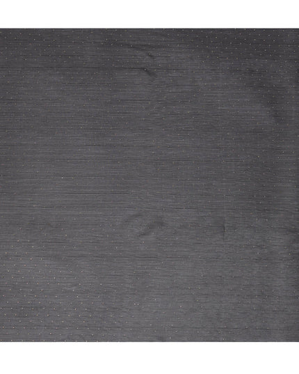 Black Synthetic Chiffon Traditional Sudanese Thobe with Stone Work, 4.5 Mtrs Piece, Width 110 Cms, Made in India-D26443