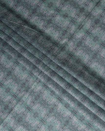 Slate Grey Synthetic Brocade Fabric - Regal Fabrics