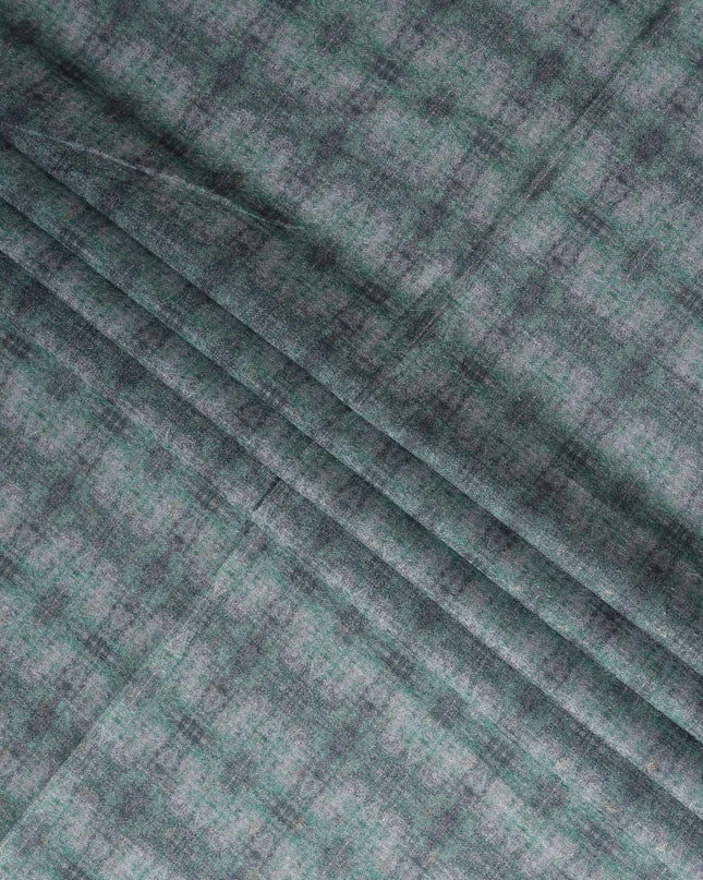 Slate Grey Synthetic Brocade Fabric - Regal Fabrics
