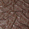 Brown Brocade Fransawi Silk Garbasaar 110cm
