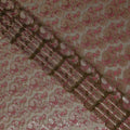 Brown Brocade Fransawi Silk Garbasaar 110cm