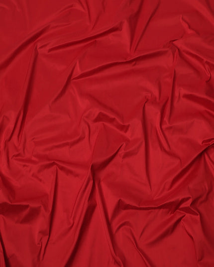 Red Plain Pure Raw Silk Fabric, 140 Cms Width, Made in India-D25982