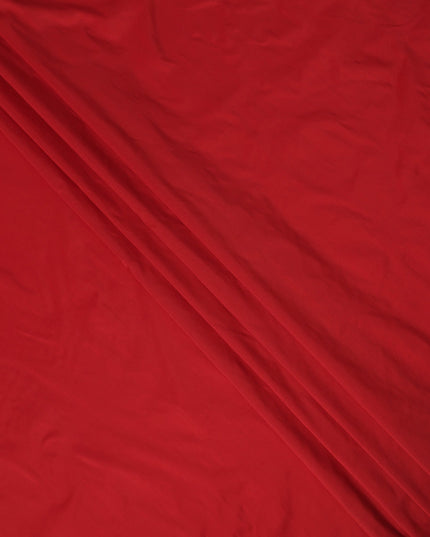 Red Plain Pure Raw Silk Fabric, 140 Cms Width, Made in India-D25982