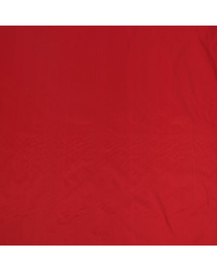 Red Plain Pure Raw Silk Fabric, 140 Cms Width, Made in India-D25982