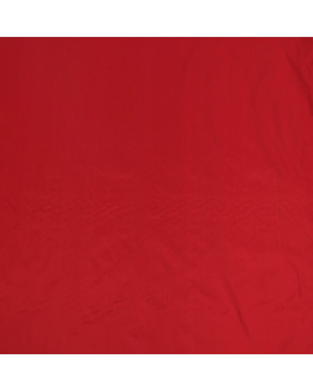 Red Plain Pure Raw Silk Fabric, 140 Cms Width, Made in India-D25982
