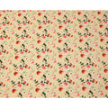 Beige Multicolor Floral Print Pure Silk Crepe Fabric, Width 110 Cms, Made in India-D26082
