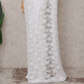 Frost White Chantilly Lace Saree