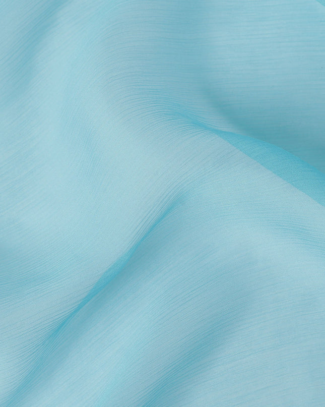 Powder Aqua Blue Silk Chiffon Fabric 110cm | Regal Fabrics