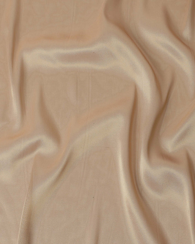Caramel Beige Premium Silk Lame Fabric, 110 Cms Width, Made in South Korea-D26146
