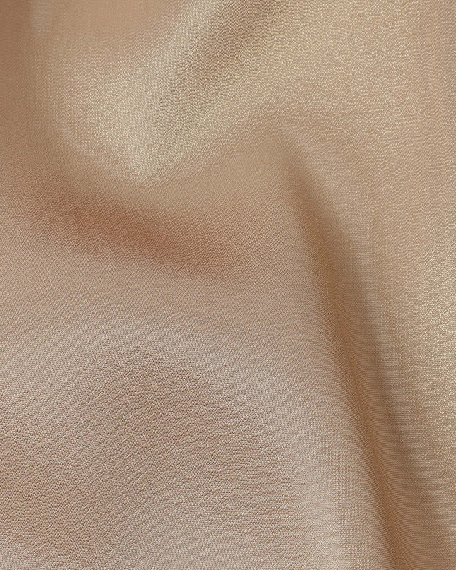 Caramel Beige Premium Silk Lame Fabric, 110 Cms Width, Made in South Korea-D26146
