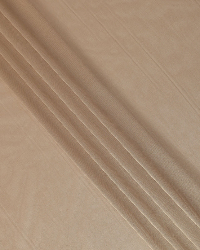 Caramel Beige Premium Silk Lame Fabric, 110 Cms Width, Made in South Korea-D26146
