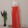 Rose Coral Ombre Chantilly Lace Saree