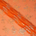 Orange Floral Silk Chiffon Garbasaar 2 Meter Piece