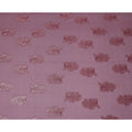 Mauve Floral Metallic Lurex Design Premium French Silk Chiffon Fabric, 110 Cms Width, Made in France-D25737