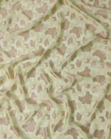 Fransawi Floral Silk Chiffon Garbasaar 110cm