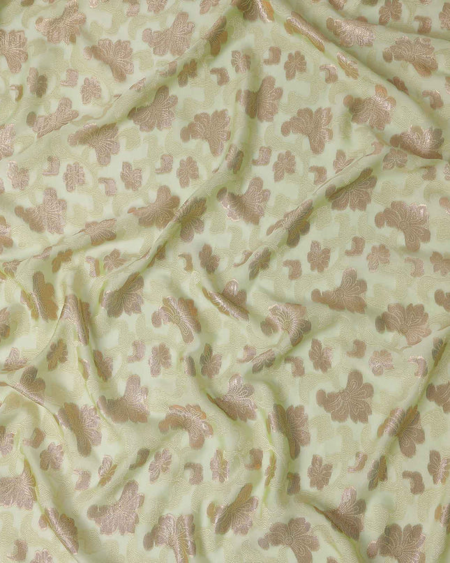 Fransawi Floral Silk Chiffon Garbasaar 110cm
