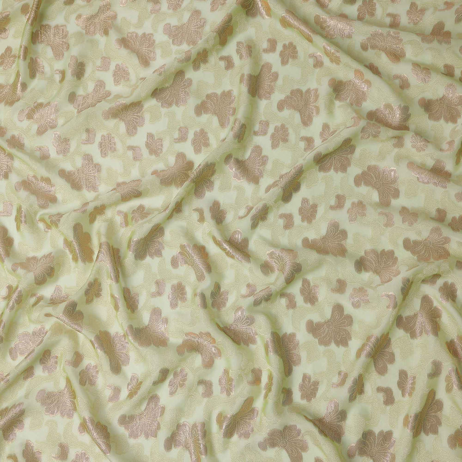 Fransawi Floral Silk Chiffon Garbasaar 110cm