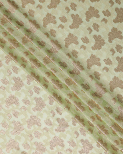 Fransawi Floral Silk Chiffon Garbasaar 110cm